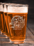Motorcycle Rally : Pint Glasses - Engraved