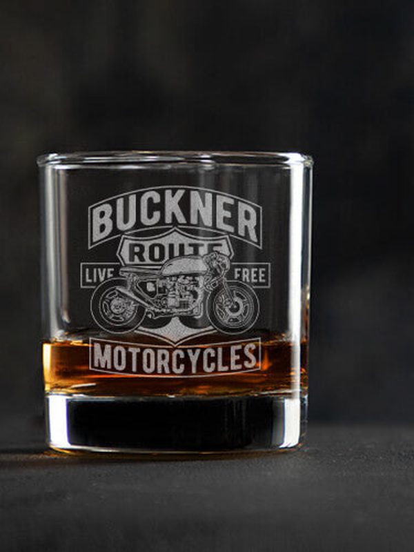 Motorcycles : Rocks Glasses - Engraved