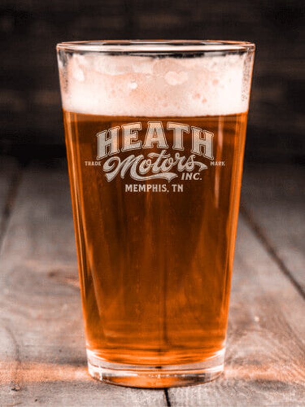 Motors : Pint Glasses - Engraved