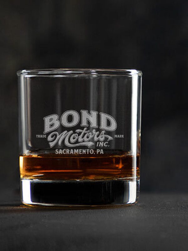 Motors : Rocks Glasses - Engraved