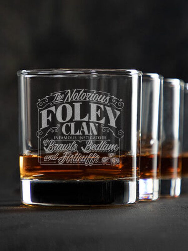 Notorious Clan : Rocks Glasses - Engraved