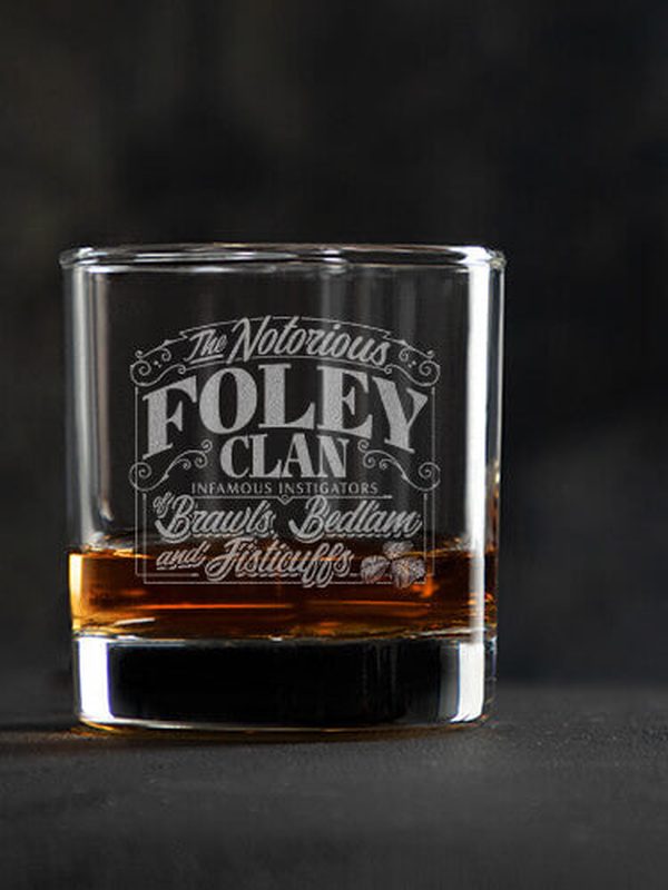 Notorious Clan : Rocks Glasses - Engraved