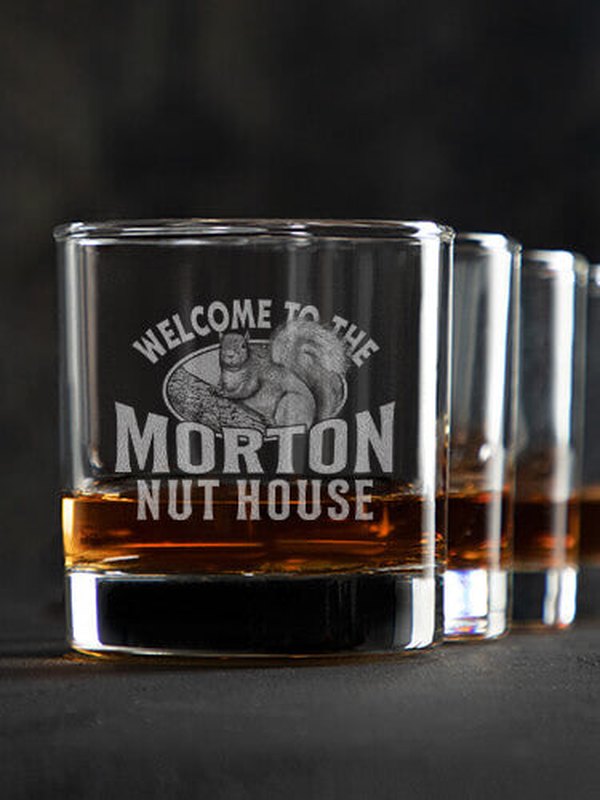 Nut House : Rocks Glasses - Engraved