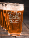 Open Road : Pint Glasses - Engraved