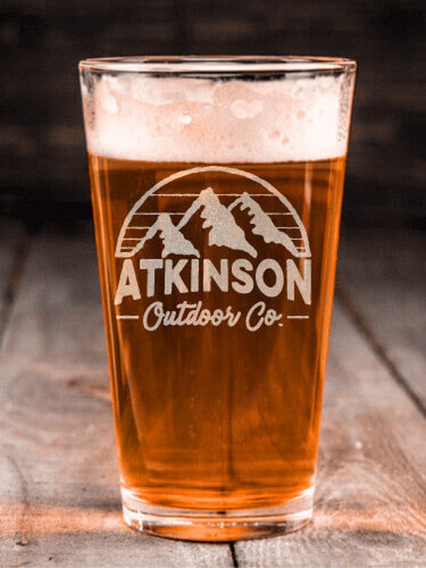 Outdoor Company : Pint Glasses - Engraved