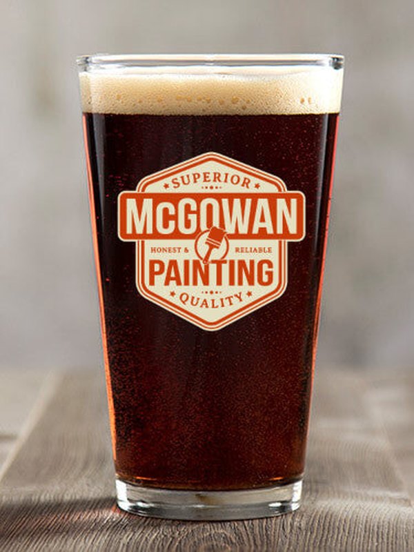 Painting : Pint Glasses - Color Printed