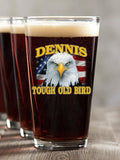 Patriotic Tough Old Bird : Pint Glasses - Color Printed