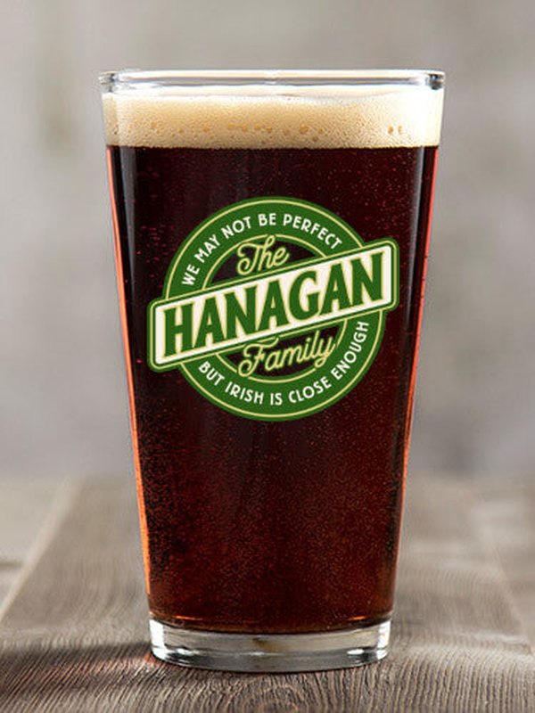Perfectly Irish : Pint Glasses - Color Printed