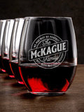 Perfectly Irish : Stemless Wine Glasses - Engraved