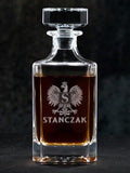 Polish Monogram : Whiskey Decanter - Engraved product image 1