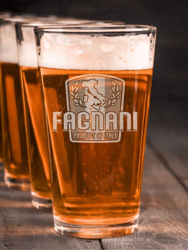 Product Of Italy : Pint Glasses - Engraved