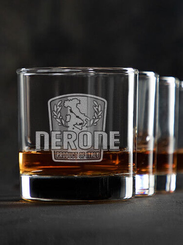 Product Of Italy : Rocks Glasses - Engraved