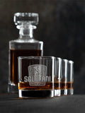 Product Of Italy : Decanter Rocks Glass Gift Sets - Engraved