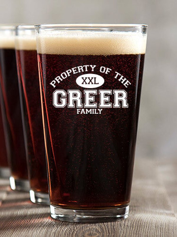 Property of Family : Pint Glasses - Color Printed