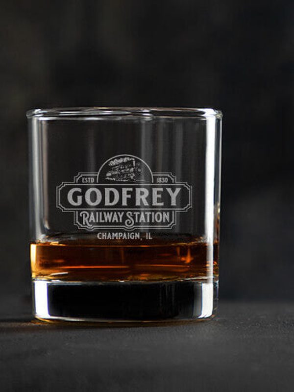 Railway Station : Rocks Glasses - Engraved