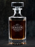 Railway Station : Whiskey Decanter - Engraved