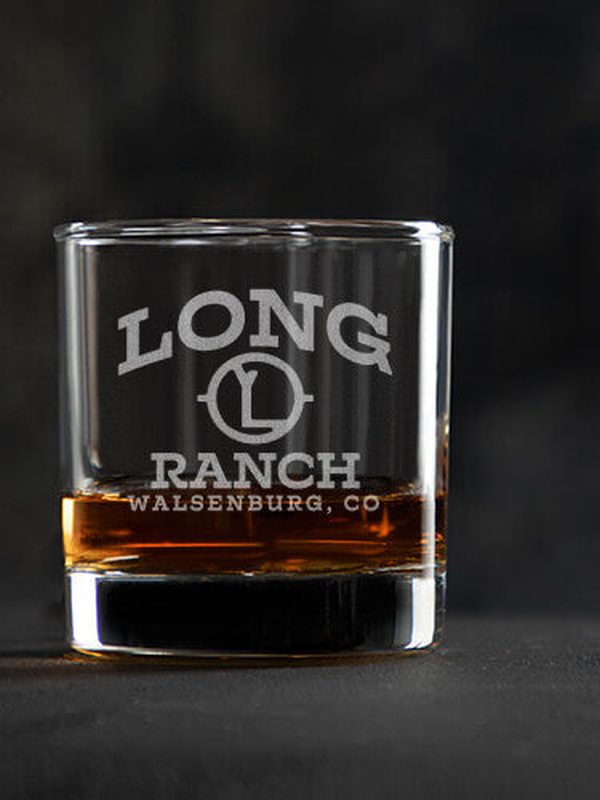 Ranch Monogram : Rocks Glasses - Engraved