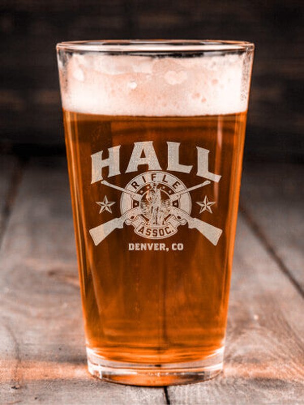 Rifle Association : Pint Glasses - Engraved