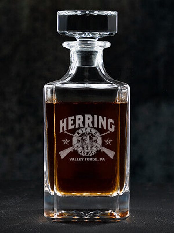 Rifle Association : Whiskey Decanter - Engraved