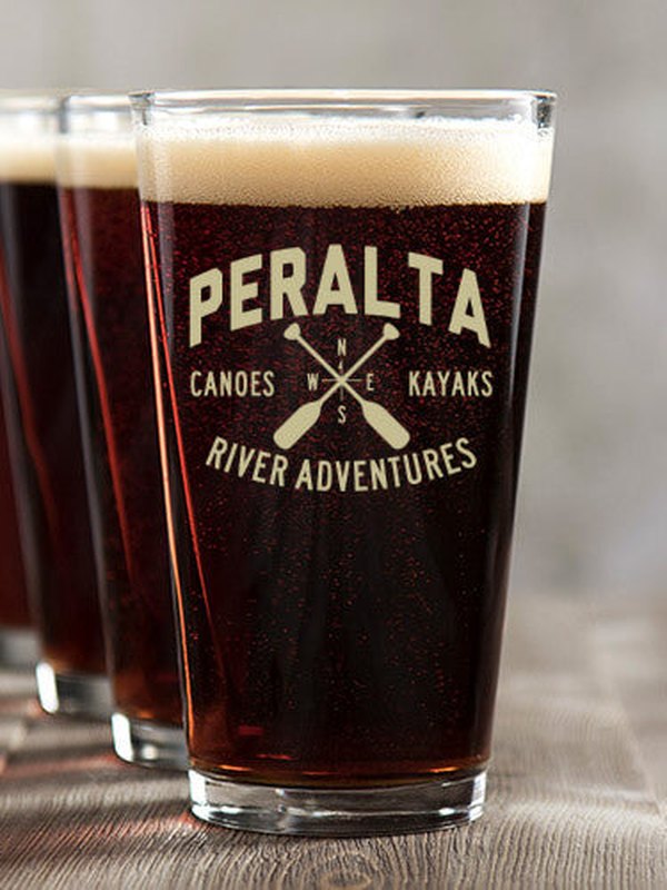 River Adventures : Pint Glasses - Color Printed