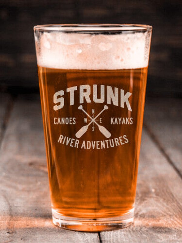 River Adventures : Pint Glasses - Engraved