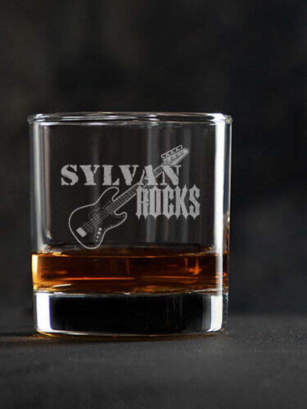 Rocks Bass : Rocks Glasses - Engraved