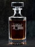 Rocks Drums : Whiskey Decanter - Engraved