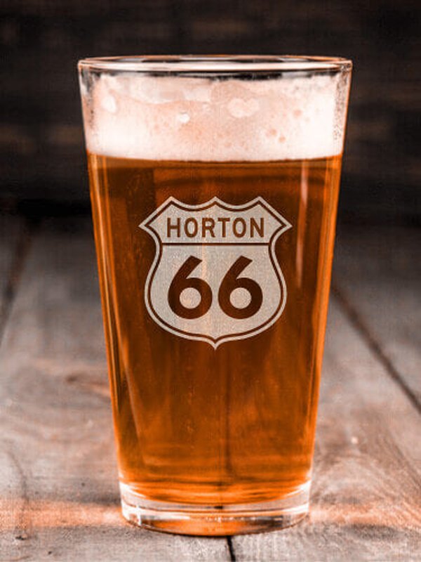 Route 66 : Pint Glasses - Engraved