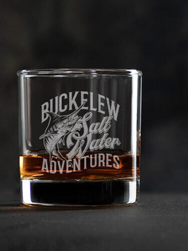 Salt Water Adventures : Rocks Glasses - Engraved