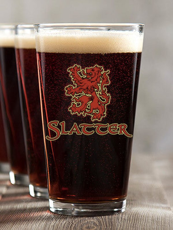 Scottish Lion : Pint Glasses - Color Printed