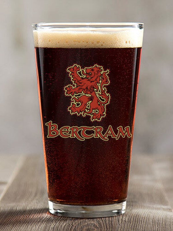 Scottish Lion : Pint Glasses - Color Printed