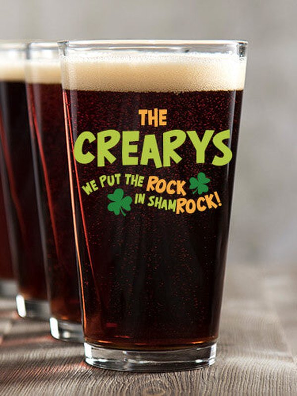 ShamROCK : Pint Glasses - Color Printed