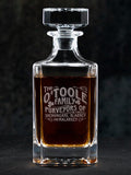 Shenanigans Family : Whiskey Decanter - Engraved