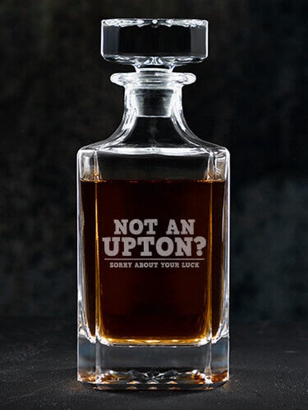 Sorry About Your Luck : Whiskey Decanter - Engraved