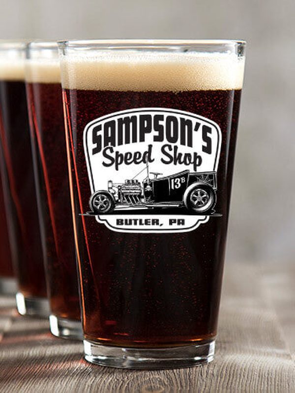 Speed Shop BP : Pint Glasses - Color Printed