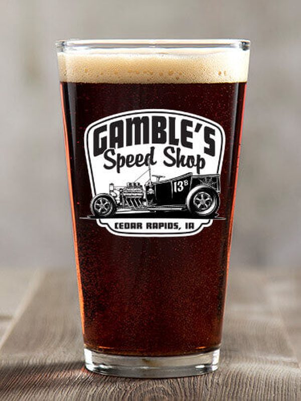 Speed Shop BP : Pint Glasses - Color Printed