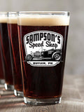Speed Shop : Pint Glasses - Color Printed