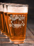 Squatchin' Camp : Pint Glasses - Engraved