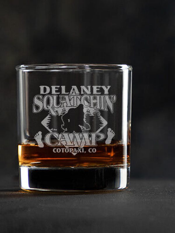 Squatchin' Camp : Rocks Glasses - Engraved