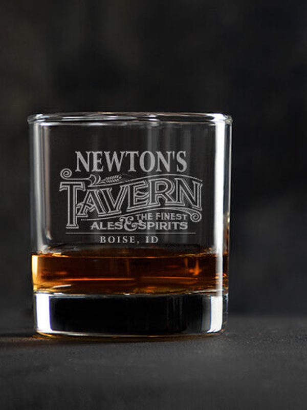 Tavern : Rocks Glasses - Engraved