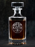 Team Side By Side : Whiskey Decanter - Engraved