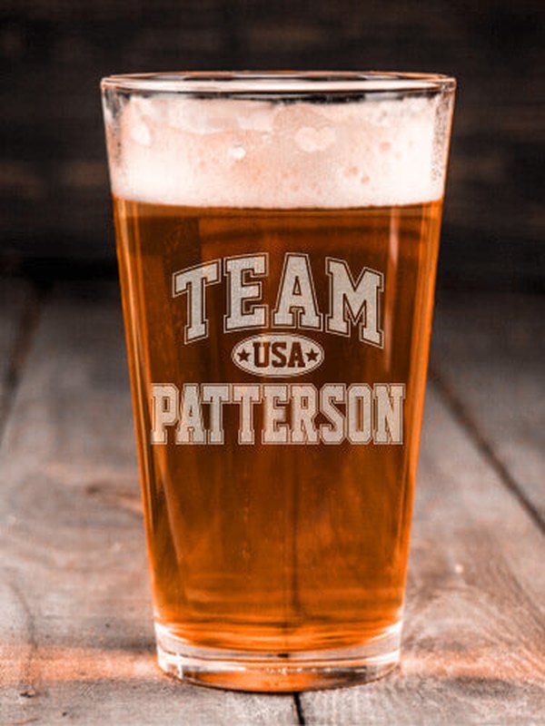 Team USA : Pint Glasses - Engraved