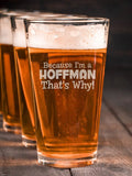 That's Why : Pint Glasses - Engraved
