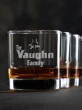 The Family : Rocks Glasses - Engraved