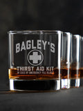 Thirst Aid Kit : Rocks Glasses - Engraved