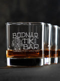 Tiki Bar : Rocks Glasses - Engraved