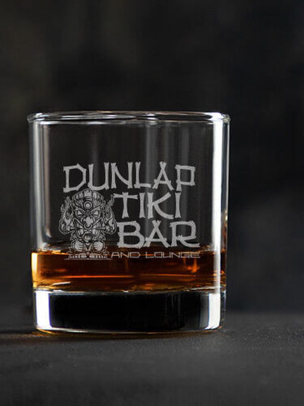 Tiki Bar : Rocks Glasses - Engraved