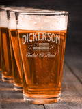 United We Stand : Pint Glasses - Engraved
