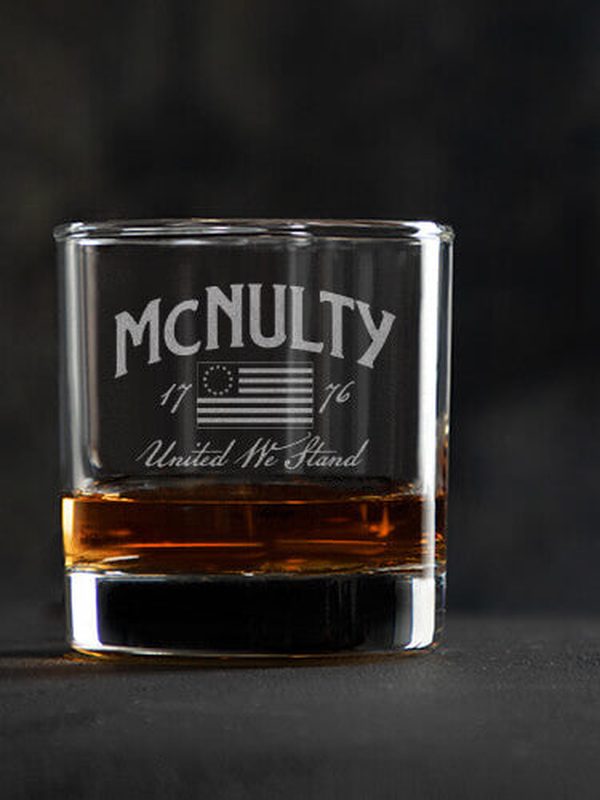 United We Stand : Rocks Glasses - Engraved