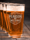 Welding : Pint Glasses - Engraved